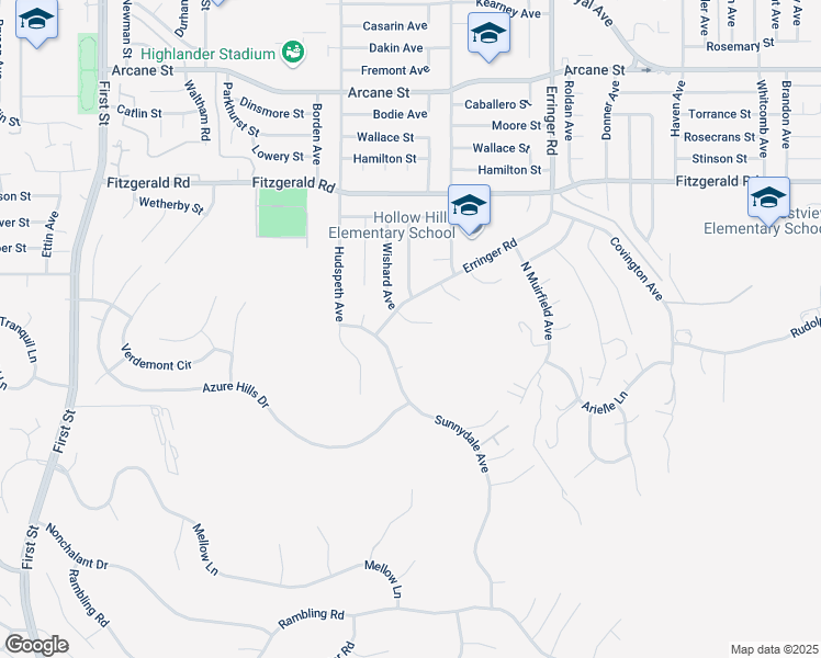 map of restaurants, bars, coffee shops, grocery stores, and more near 755 Wishard Avenue in Simi Valley