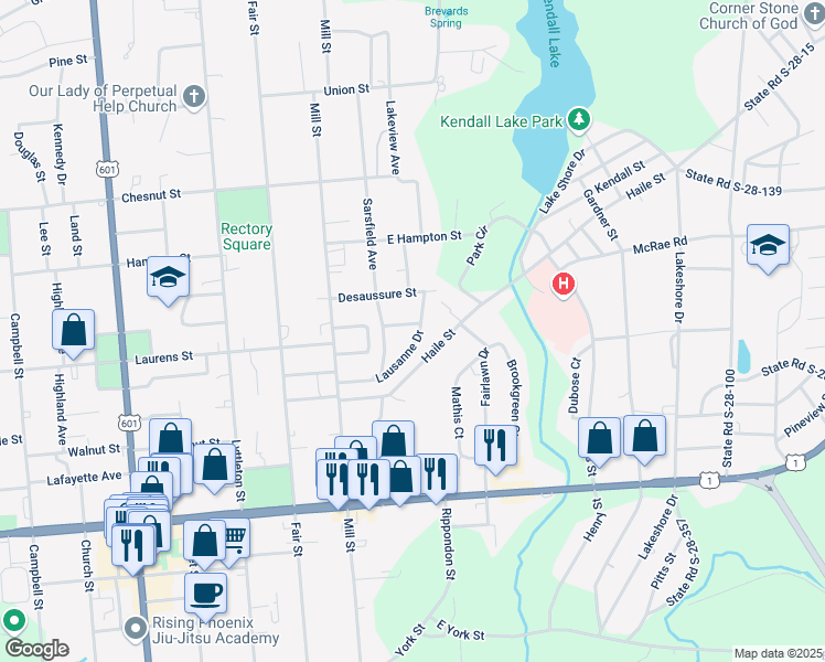 map of restaurants, bars, coffee shops, grocery stores, and more near 91 Upton Court in Camden