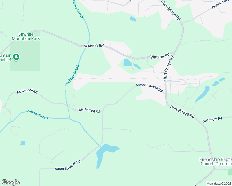 map of restaurants, bars, coffee shops, grocery stores, and more near 3326 Aaron Sosebee Road in Cumming
