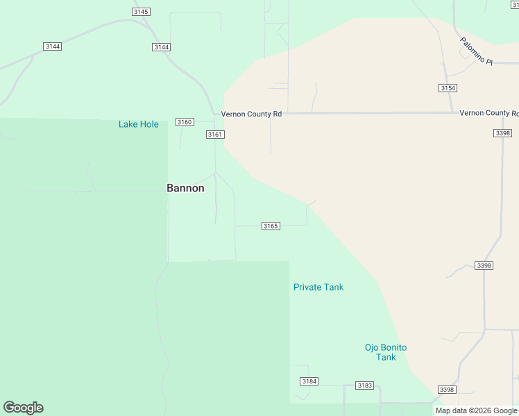 map of restaurants, bars, coffee shops, grocery stores, and more near County Road 3165 in Vernon