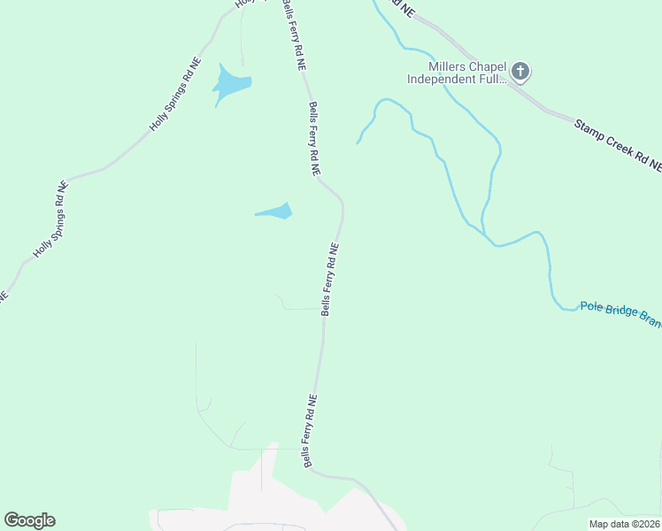 map of restaurants, bars, coffee shops, grocery stores, and more near 563 Bells Ferry Road Northeast in White