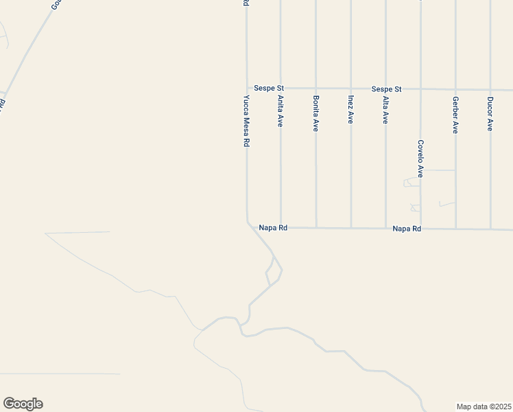 map of restaurants, bars, coffee shops, grocery stores, and more near 171 Yucca Mesa Road in San Bernardino County