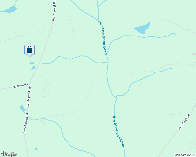 map of restaurants, bars, coffee shops, grocery stores, and more near 869 Jim Heard Road in Bowman