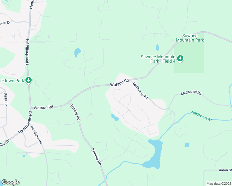 map of restaurants, bars, coffee shops, grocery stores, and more near 4525 Sandy Creek Drive in Cumming