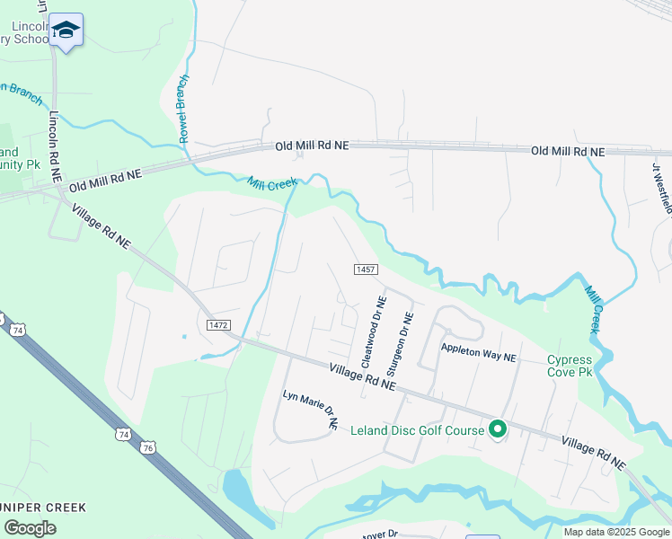 map of restaurants, bars, coffee shops, grocery stores, and more near 9791 Sturgeon Dr NE in Leland