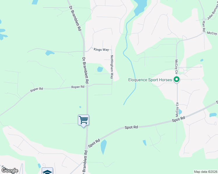 map of restaurants, bars, coffee shops, grocery stores, and more near 2160 Robin Hood Trail in Cumming