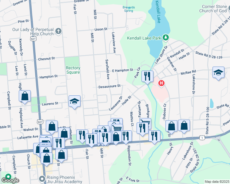 map of restaurants, bars, coffee shops, grocery stores, and more near 91 Upton Court in Camden