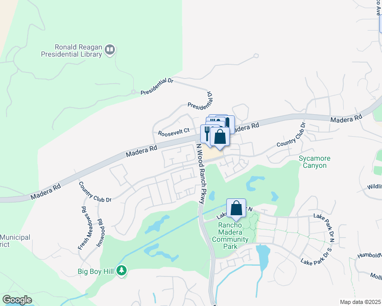 map of restaurants, bars, coffee shops, grocery stores, and more near in Simi Valley