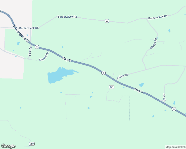 map of restaurants, bars, coffee shops, grocery stores, and more near 13237 Arkansas 8 in Amity