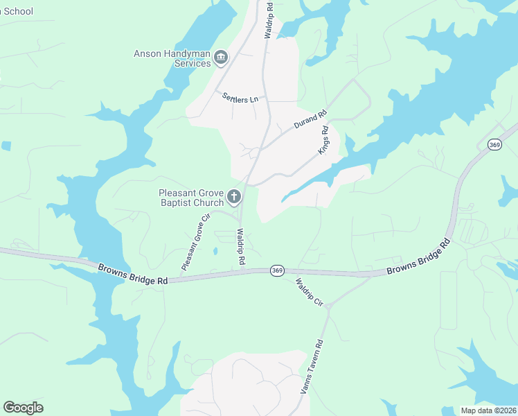 map of restaurants, bars, coffee shops, grocery stores, and more near 9765 Waldrip Road in Gainesville