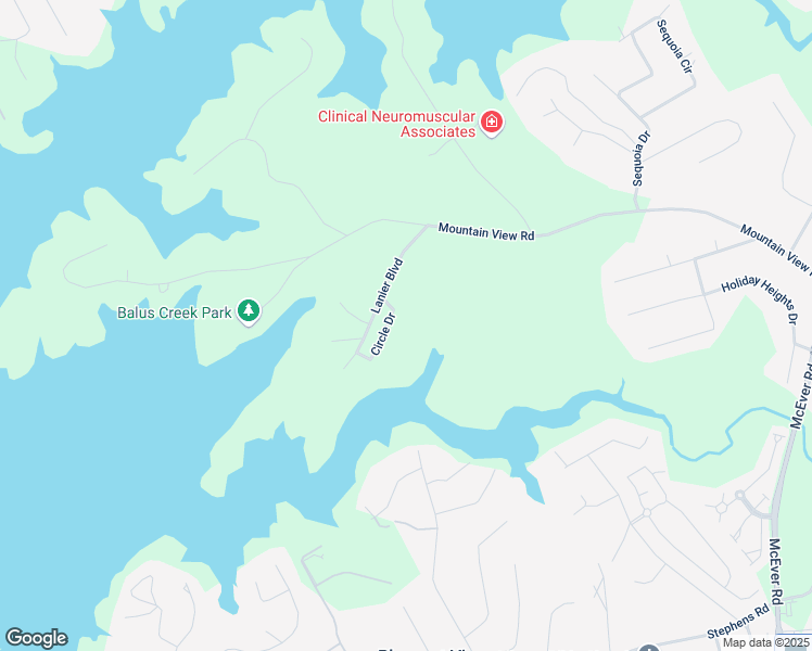 map of restaurants, bars, coffee shops, grocery stores, and more near 4619 Circle Drive in Oakwood
