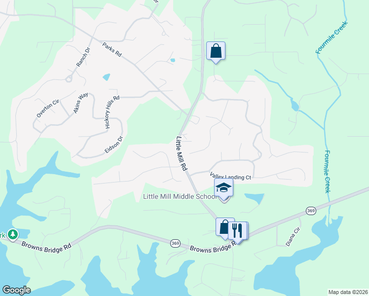 map of restaurants, bars, coffee shops, grocery stores, and more near 7360 Lanier Cove Court in Cumming