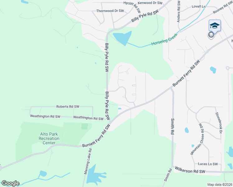 map of restaurants, bars, coffee shops, grocery stores, and more near 765 Billy Pyle Road Southwest in Rome
