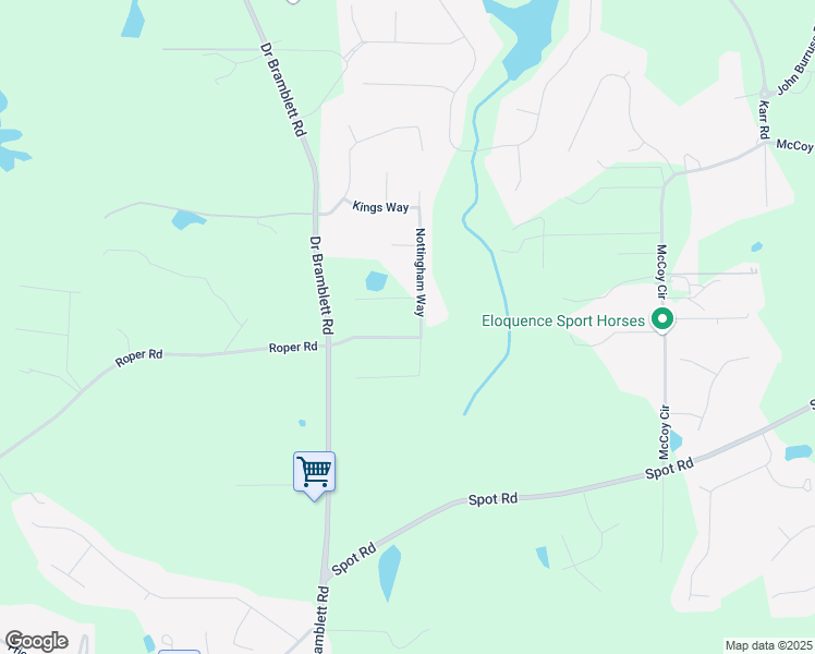 map of restaurants, bars, coffee shops, grocery stores, and more near 2165 Robin Hood Trail in Cumming