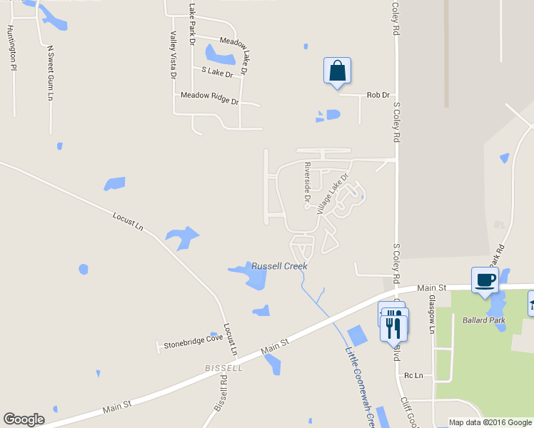 map of restaurants, bars, coffee shops, grocery stores, and more near 199 Silver Tree Crossing in Tupelo