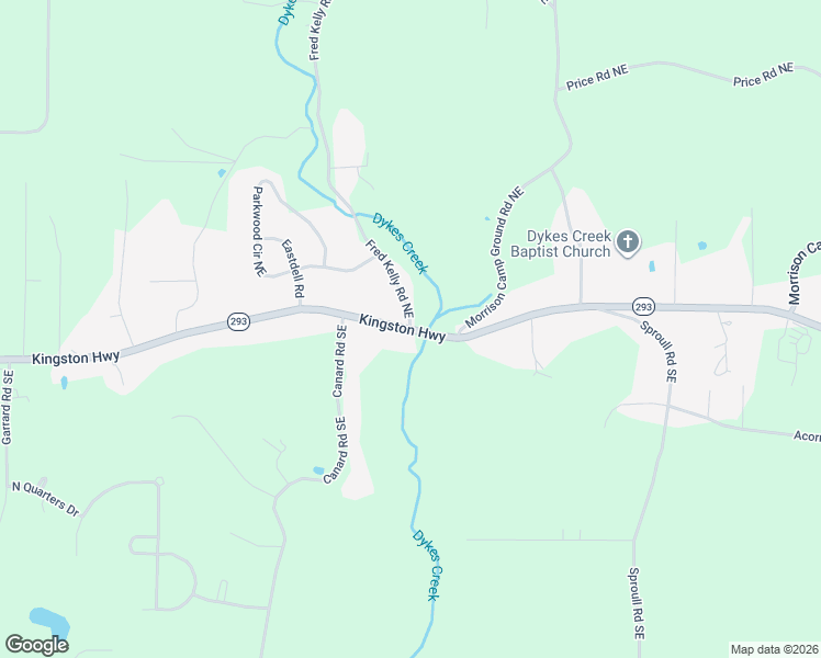 map of restaurants, bars, coffee shops, grocery stores, and more near 2952 Kingston Highway in Rome