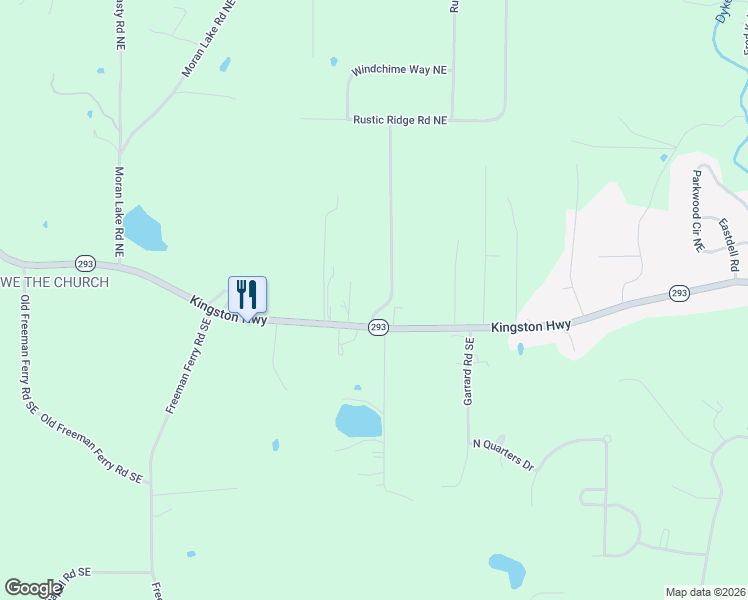 map of restaurants, bars, coffee shops, grocery stores, and more near 2333 Kingston Highway in Rome