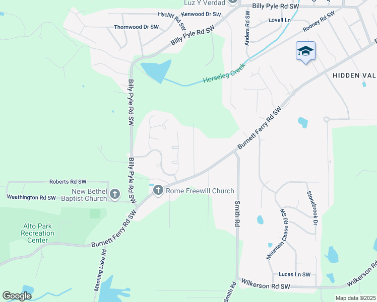 map of restaurants, bars, coffee shops, grocery stores, and more near 13 Gowen Drive in Rome