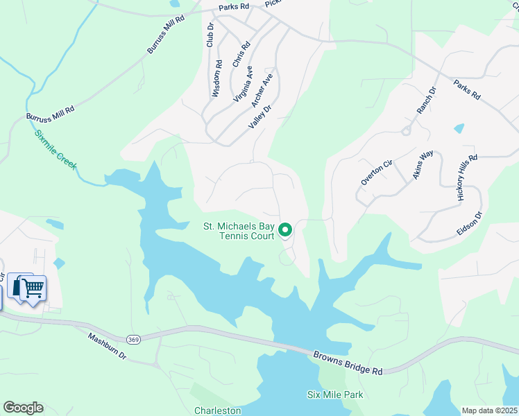 map of restaurants, bars, coffee shops, grocery stores, and more near 6225 Leeward Tide Ct in Cumming