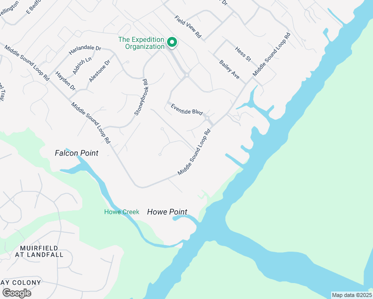 map of restaurants, bars, coffee shops, grocery stores, and more near 1209 Waterway Court in Wilmington