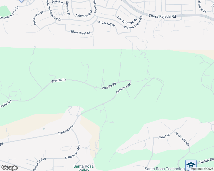map of restaurants, bars, coffee shops, grocery stores, and more near 12127 Presilla Road in Camarillo