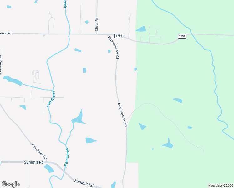 map of restaurants, bars, coffee shops, grocery stores, and more near School House Road in Baileyton