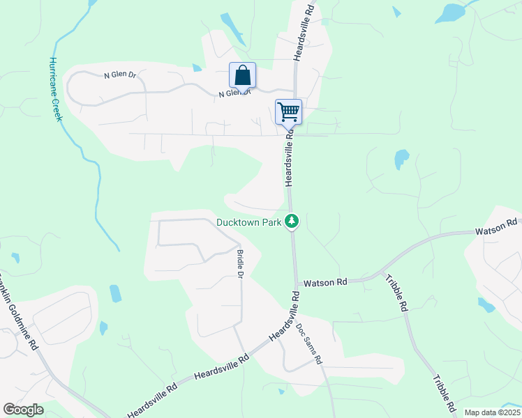 map of restaurants, bars, coffee shops, grocery stores, and more near Indian Springs Drive in Cumming