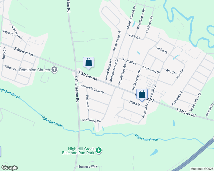 map of restaurants, bars, coffee shops, grocery stores, and more near 3011 Meadowbrook Drive in Florence