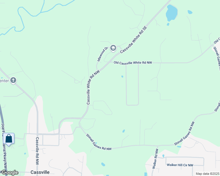 map of restaurants, bars, coffee shops, grocery stores, and more near 300 Cassville White Road Southeast in Cartersville