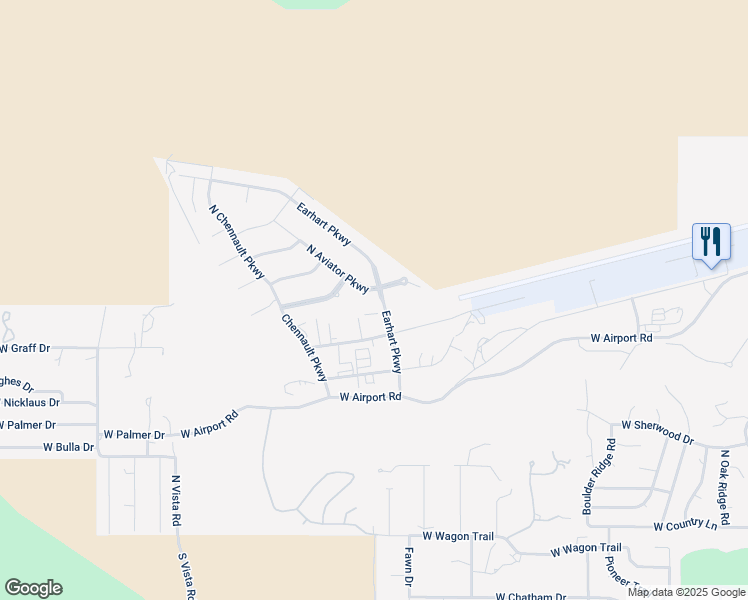 map of restaurants, bars, coffee shops, grocery stores, and more near 1001 North Aviator Parkway in Payson