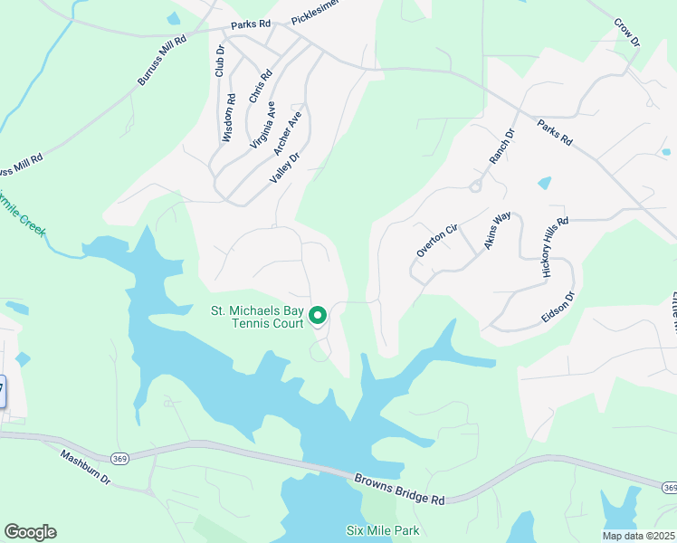 map of restaurants, bars, coffee shops, grocery stores, and more near 5880 Windjammer Point in Cumming