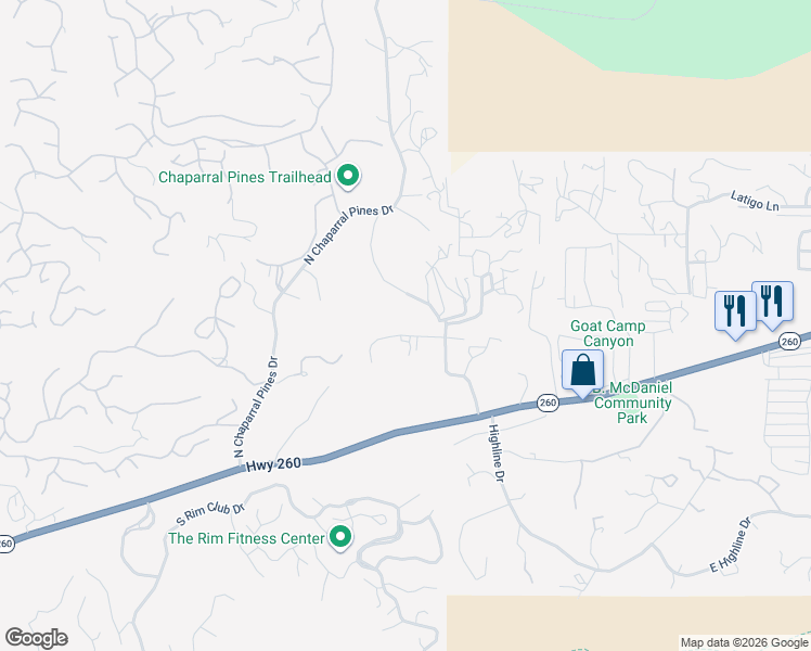 map of restaurants, bars, coffee shops, grocery stores, and more near 28 West Haught Road in Star Valley