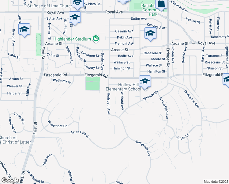 map of restaurants, bars, coffee shops, grocery stores, and more near 877 Moffatt Circle in Simi Valley