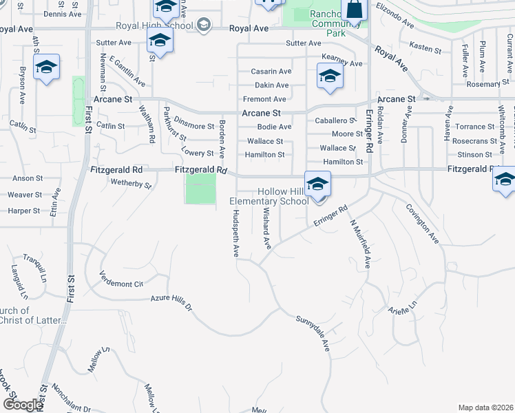 map of restaurants, bars, coffee shops, grocery stores, and more near 896 Moffatt Circle in Simi Valley