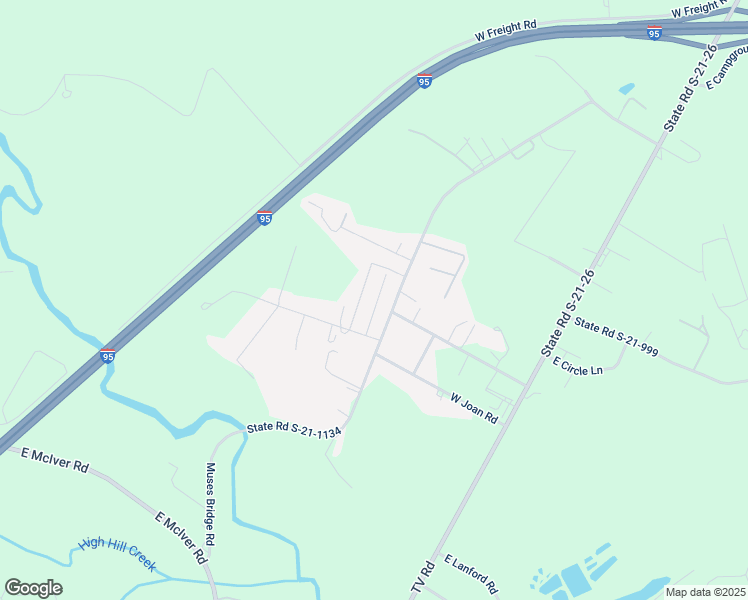 map of restaurants, bars, coffee shops, grocery stores, and more near 41 West Black Creek Road in Florence