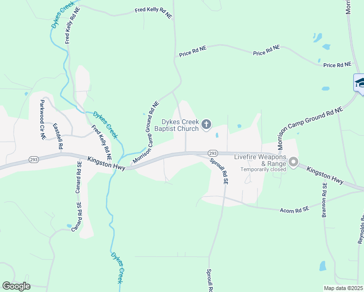 map of restaurants, bars, coffee shops, grocery stores, and more near 3130 Kingston Highway in Rome