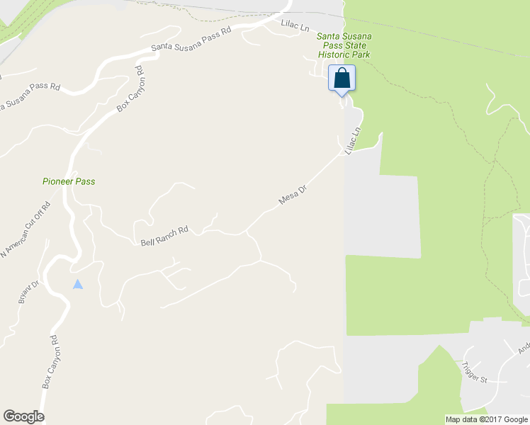 map of restaurants, bars, coffee shops, grocery stores, and more near 7815 Mesa Drive in Simi Valley