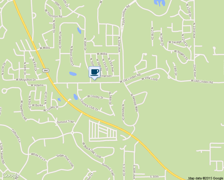 map of restaurants, bars, coffee shops, grocery stores, and more near 661 N 34th Dr in Show Low