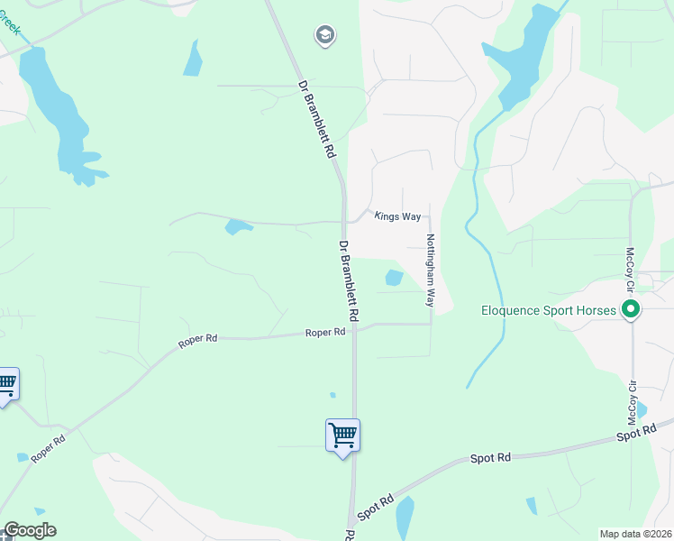 map of restaurants, bars, coffee shops, grocery stores, and more near 2205 Doctor Bramblett Road in Cumming