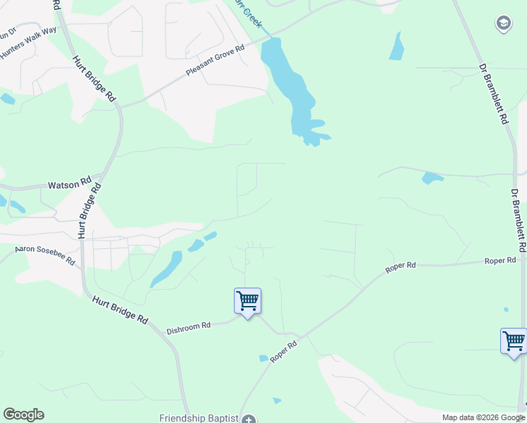 map of restaurants, bars, coffee shops, grocery stores, and more near 3045 Beechwood Drive in Cumming
