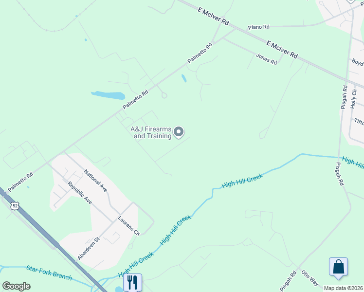 map of restaurants, bars, coffee shops, grocery stores, and more near 447 Case Street in Darlington