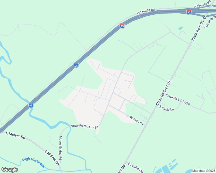 map of restaurants, bars, coffee shops, grocery stores, and more near 41 West Black Creek Road in Florence