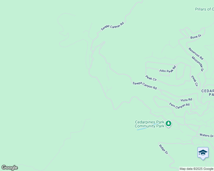 map of restaurants, bars, coffee shops, grocery stores, and more near 386 Garden Drive in Crestline