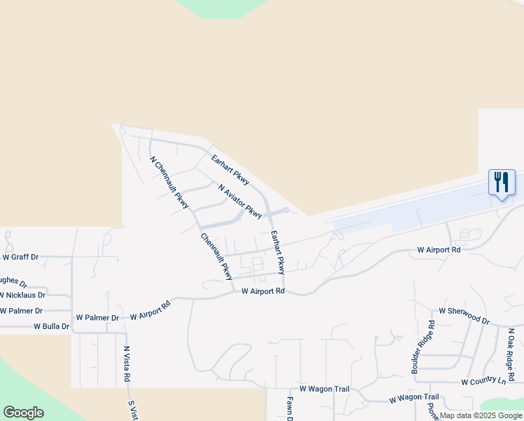 map of restaurants, bars, coffee shops, grocery stores, and more near 1001 North Aviator Parkway in Payson
