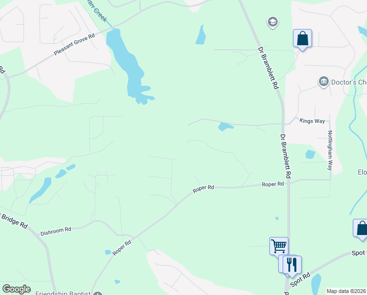 map of restaurants, bars, coffee shops, grocery stores, and more near 2545 Boxer Lane in Cumming