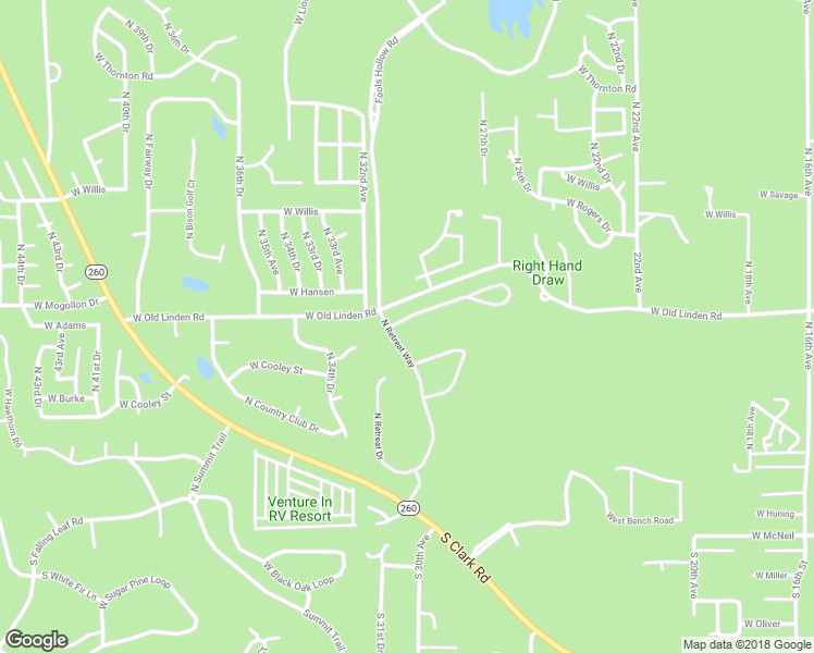 map of restaurants, bars, coffee shops, grocery stores, and more near 2981 West Villa Loop in Show Low