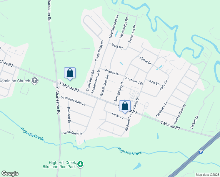 map of restaurants, bars, coffee shops, grocery stores, and more near 3019 Springvalley Drive in Florence