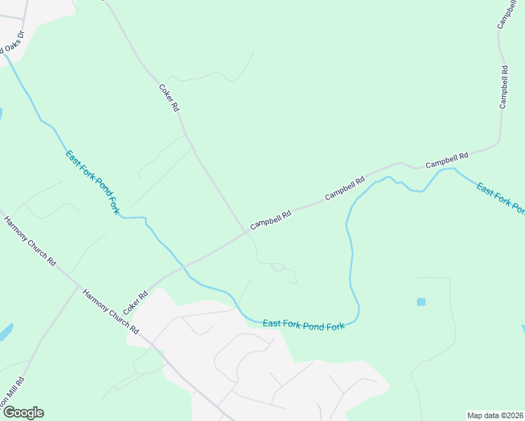 map of restaurants, bars, coffee shops, grocery stores, and more near 4388 Campbell Road in Gainesville