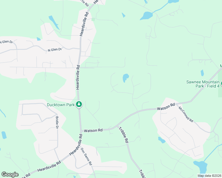 map of restaurants, bars, coffee shops, grocery stores, and more near 4925 Vista Court in Cumming