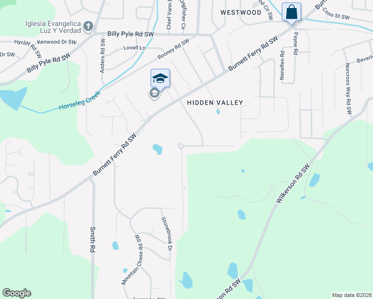 map of restaurants, bars, coffee shops, grocery stores, and more near 311 Leafmore Road Southwest in Rome